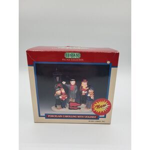 Lemax Christmas Village Collection 1995 Porcelain Carolling with Violinist 53136